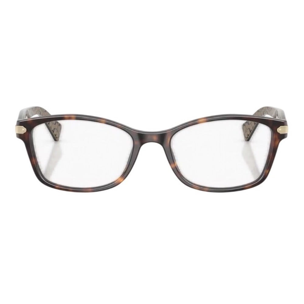 Coach HC6065 5287 Full Rim Tortoise Confetti Light Brown Rectangular 51-17-135